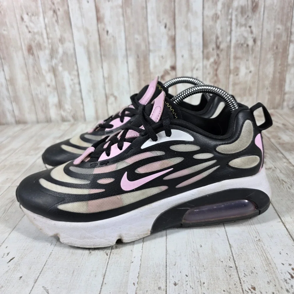 Nike Air Max 200 SE Womens 8.5 Black White Arctic Pink CN7876-101 Low Top